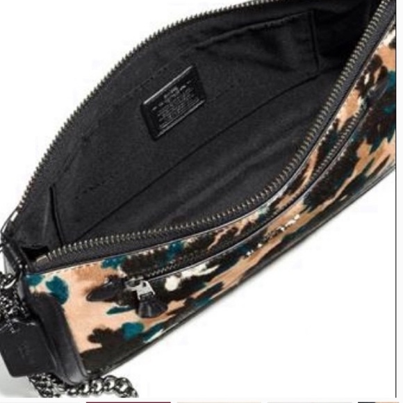 COACH NOLITA LEAF PRINT CALF HAIR BAG 58412 - Picture 6 of 9